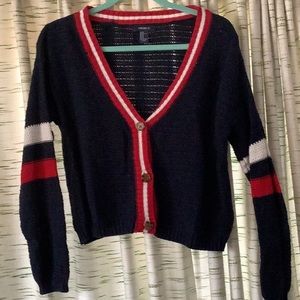 Cute button down sweater.